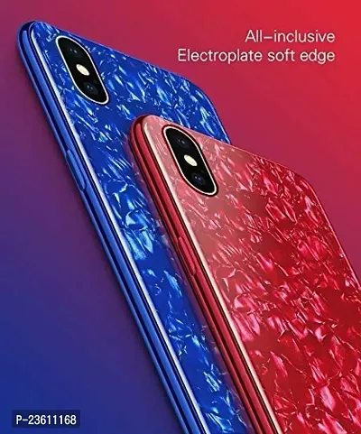 Coverskart Luxurious Marble Pattern Bling Shell Back Glass Case Cover with Soft TPU Bumper for Xiaomi Redmi Note 7pro/ Redmi Note 7/ Redmi Note 7, (Blue)-thumb4