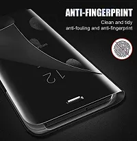 Coverskart Mirror Flip Cover Semi Clear View Smart Cover Phone S-View Clear, Kickstand FLIP Case for VIVO V9 Black-thumb3