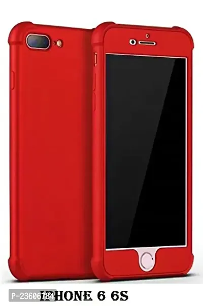 AEMA (TM) Original 100% 360 Degree Apple iPhone 6 (4.7'') Soft TPU Silicon Front Back Cover Case RED-thumb0