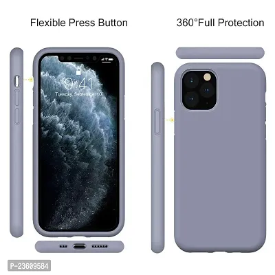 Coverskart Liquid Silicone Rubber, Comfortable Grip, Screen  Camera Protection, Velvety-Soft Lining, Shock-Absorbing for iPhone 11 Pro Max (6.5 inch), (iPhone 11pro (5.8), Grey)-thumb5