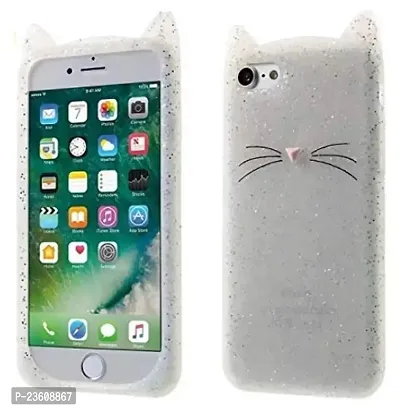 Coverskart [3D Cartoon Series] (White) 3D Cute Cat Beard Silicone Case Cover Lovely Mobile Shell for Vivo Y71-thumb0
