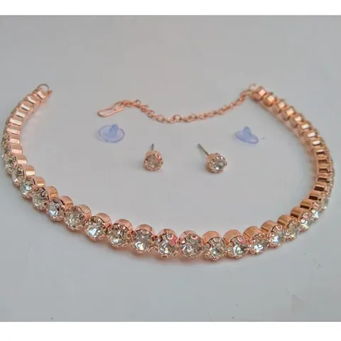 Trendy Design American Diamond Necklace Sets