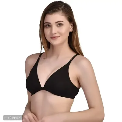 Women's Front Open Cotton Demi Bra Pack of 3, Multicolor (Size :- 30 to 40)-thumb4