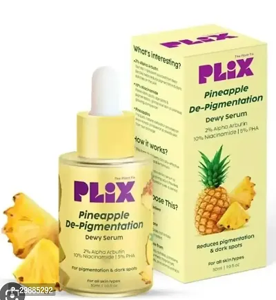 2 Percent Alpha Arbutin Pineapple De-Pigmentation Dewy Face Serum For Pigmentation With 10 Percent Niacinamide, 5 Percent Pha For All Skin, 30 Ml-thumb0