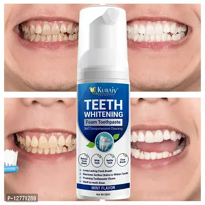 KURAIY Pure Teeth Whitening Oral Hygiene Breath Dental Tool Mouth Wash Toothpaste Whitening Foam Teethaid Mouthwash Teeth Mousse-thumb0