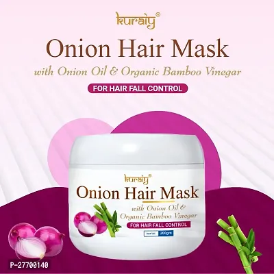 KURAIY ONION Repairing soft and fluffy nourishing and repairing dry and frizzy hair hair mask PACK OF 1-thumb2