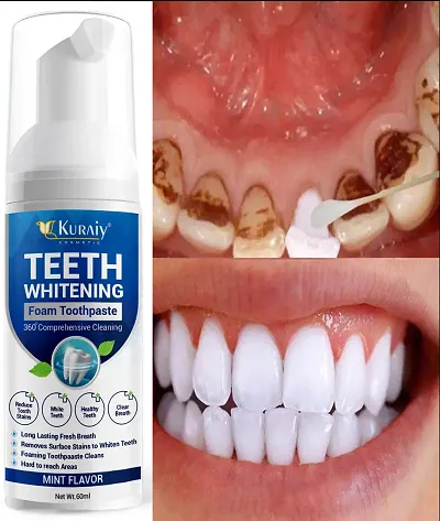 KURAIY Teeth Whitening Oral Hygiene Breath Dental Tool Teethaid Mouthwash Mouth Wash Teeth Mousse Toothpaste Whitening Foam