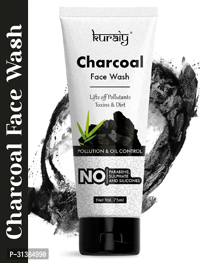 Kuraiy Charcoal Natural Face Wash-thumb0