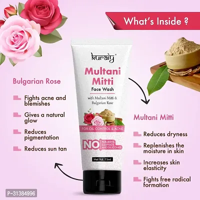 Kuraiy Multani Mitti for Pimple Control Face Wash  (75 G)-thumb3