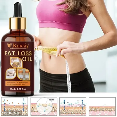 Kuraiy Premium Fat Loss Oil - A Belly fat reduce oil/ weight loss massage oil/ fat burner oil for women/ slimming oil (30 ml)