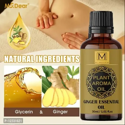 MIMASEN Pure Ginger Essential Oil 30ml (Pack of-1)