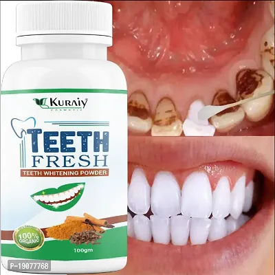 KURAIY Teeth Whitening Powder Remove Plaque Stains Toothpaste Fresh Breath Oral Hygiene Dentally Tools Teeth Care Remove Tartar-thumb4