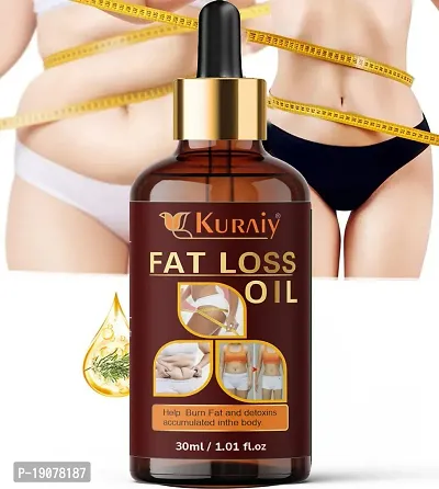KURAIY Best Fat Loss Oil, Drainage Oil 30ml Belly Natural Drainage Ginger Oil Essential Relax Massage Liquid, Belly And Waist Stay Perfect Shape
