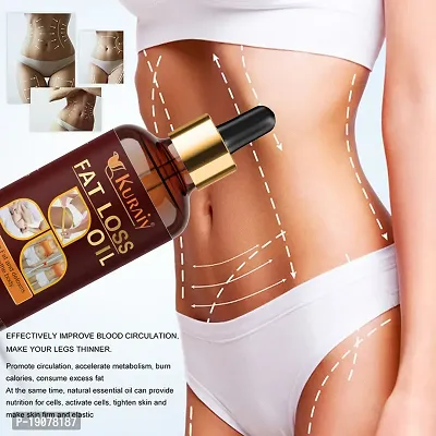 KURAIY Best Fat Loss Oil, Drainage Oil 30ml Belly Natural Drainage Ginger Oil Essential Relax Massage Liquid, Belly And Waist Stay Perfect Shape-thumb4