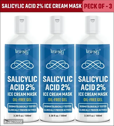 KURAIY Salicylic Acid Remove Acne Marks Blackheads Shrinking Pores Skin Care Face mask