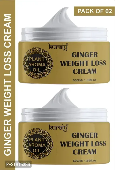 KURAIY  Ginger Slimming Cream Fast Lose Weight Fat BurnThin Leg Waist Slim Massage Cream Beauty Body Care PACK OF 2