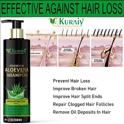 KURAIY NATURAL ALOE VERA SHAMPOO 200ML PACK OF 2-thumb2