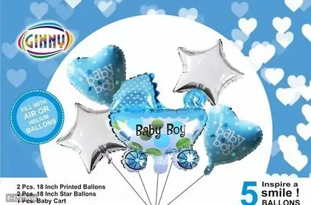 Baby Shower Decorations for Boy, Birthday Boy, 2 in 1 Set, Balloon