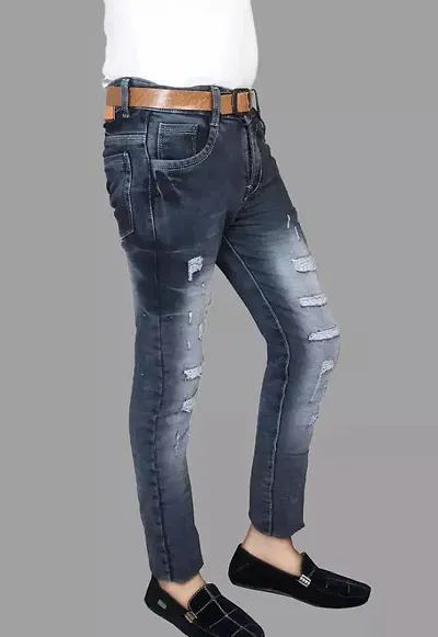 Stylish Solid Jeans For Boys