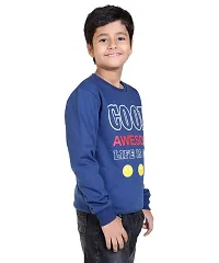 E-MAX Winter Casual Wear Trendy Printed Round Neck Sweatshirt for Kids-thumb3