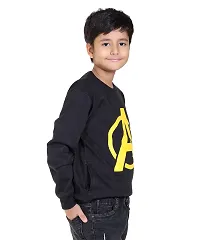 Fabulous Black Polyester Full Sleeve Sweatshirt For Baby Boys-thumb2