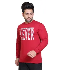 E-MAX Semi Winter Casual Wear Printed Cotton Blend Round Neck Full Sleeve T-Shirt for Mens-9409-thumb1