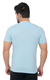 E-MAX Summer Casual Wear Soft Breathable Fabric Round Neck (Pack of 2 pc) T-Shirt for Men's-thumb1