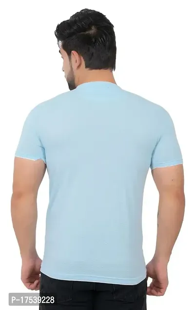 E-MAX Summer Casual Wear Soft Breathable Fabric Round Neck (Pack of 2 pc) T-Shirt for Men's-thumb2