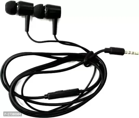 Stylish Realgo Vd 7 Black Best Sound Earphone Wired Headset Black In The Ear-thumb0