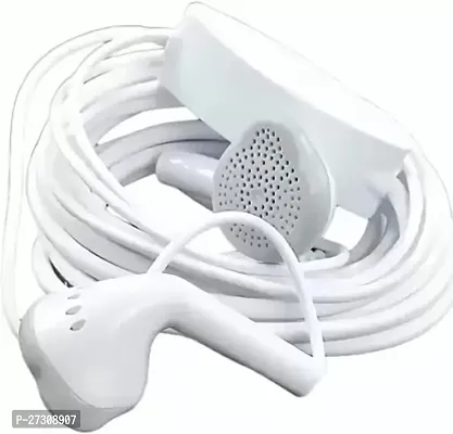 Stylish C3 Wired On Ear Earphone With Mic White