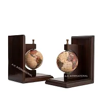 A.H. INTERNATIONAL | Vintage Globe Bookends for Office, Kitchen, Living Room, Home Decor and Gift Item-thumb2