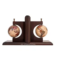 A.H. INTERNATIONAL | Vintage Globe Bookends for Office, Kitchen, Living Room, Home Decor and Gift Item-thumb3