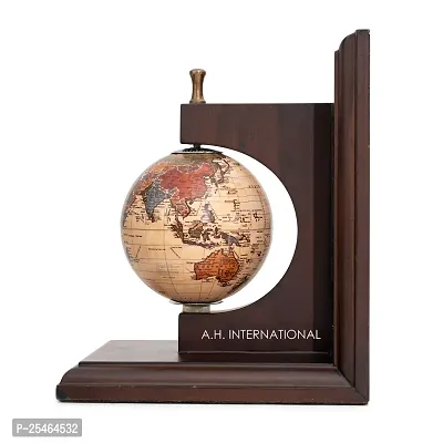 A.H. INTERNATIONAL | Vintage Globe Bookends for Office, Kitchen, Living Room, Home Decor and Gift Item-thumb5