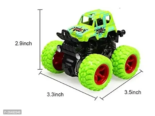 Monster Truck Toys - Push And Go Toy Trucks Friction Power Toys - Green-thumb0