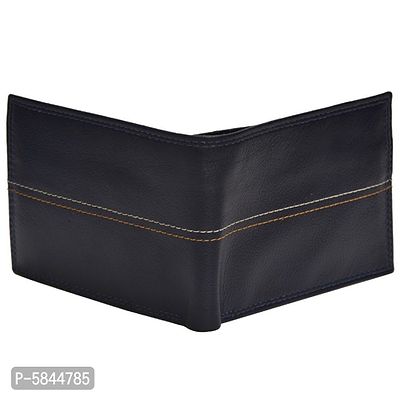 FASHION VILLA  Black Leather Wallet-thumb2