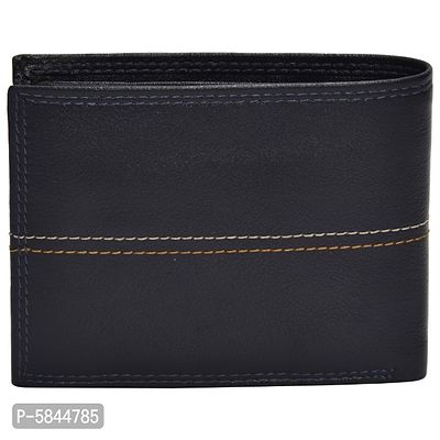 FASHION VILLA  Black Leather Wallet-thumb3