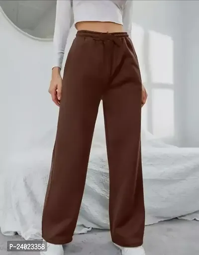 Stylish Fancy Wool Solid Trousers For Women Pack Of 1-thumb0