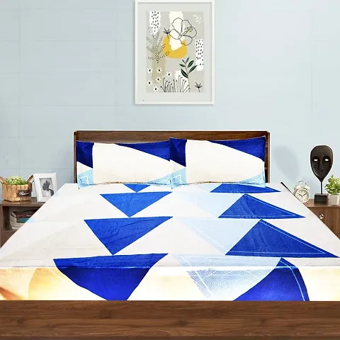 Comfortable Microfiber Queen Size Bedsheet with Pillow Covers