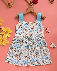 Trendy Cotton Printed Shoulder Strap Dress For Women-thumb2