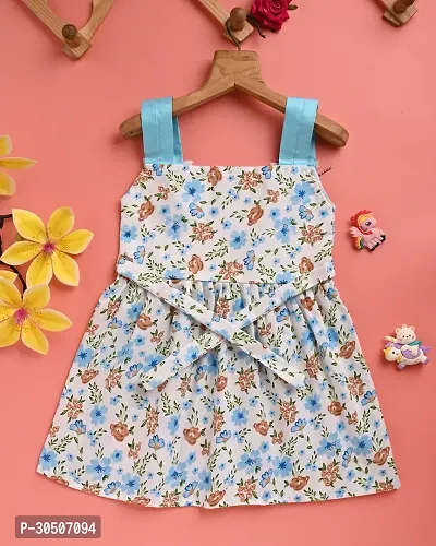 Trendy Cotton Printed Shoulder Strap Dress For Women-thumb3