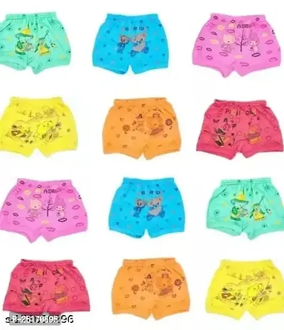 Stylish Multicoloured Cotton Briefs For Unisex Pack Of 12-thumb0