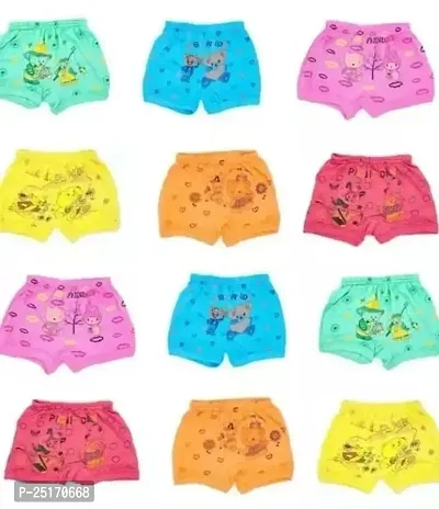 Stylish Multicoloured Cotton Briefs For Unisex Pack Of 6