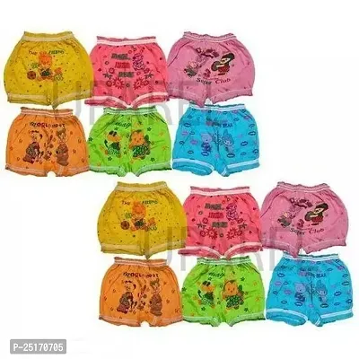 Stylish Multicoloured Cotton Briefs For Unisex Pack Of 12