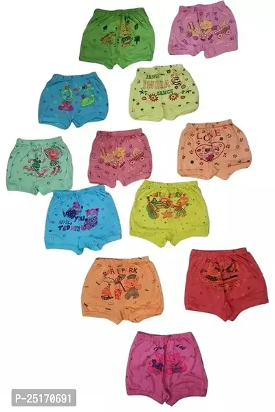 Stylish Multicoloured Cotton Briefs For Unisex Pack Of 12