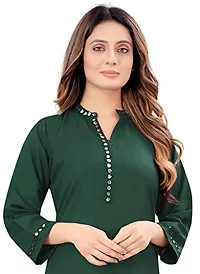 Women Fashion Straight Rayon Kurti and Palazzo Set with Aari Work for Women/Girls-thumb2