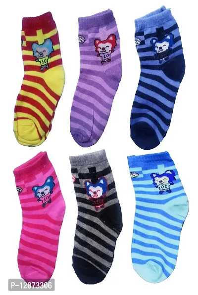 MANODHRUVA Unisex Baby Kids Socks, Pack of 10(Same Design, Random Color)