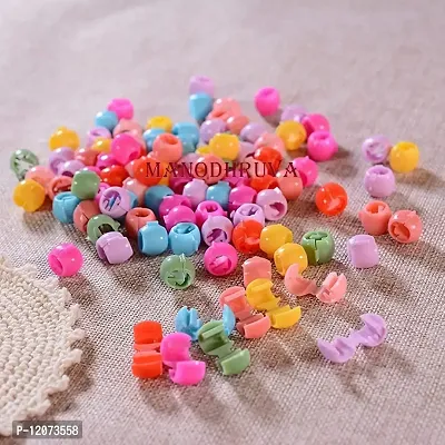 MANODHRUVA 100pcs Small Round Size Hair Beads (Multicolour) - Pack of 100 Pcs with Storage Box-thumb5
