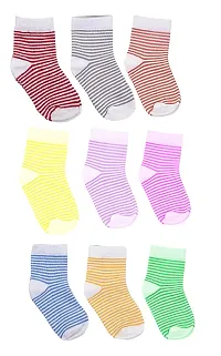 MANODHRUVA Stripes Socks for Kids, 6 Pairs (2 and 3 Years)-thumb3