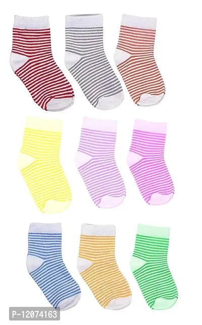 MANODHRUVA Stripes Socks for Kids, 6 Pairs (2 and 3 Years)-thumb4