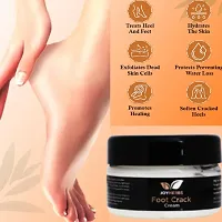 JOYHERBS Foot Crack Cream For Damaged, Rough, Dry and Cracked Heels - Women and Men(50 gram) - Moisturizer, Hydrates and Makes Feet Soft and Smooth | Natural and Vegan - Paraben Free-thumb1